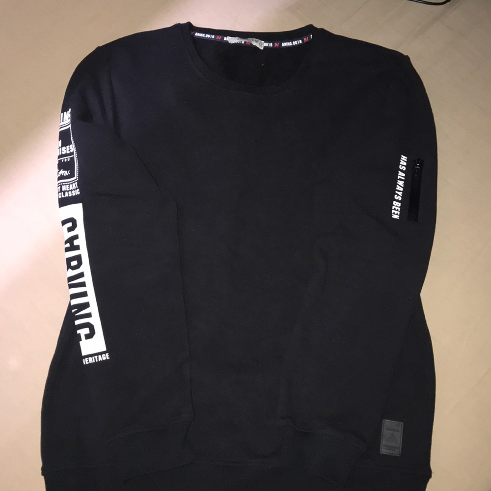 Thick black cotton Joselem long sleeve
